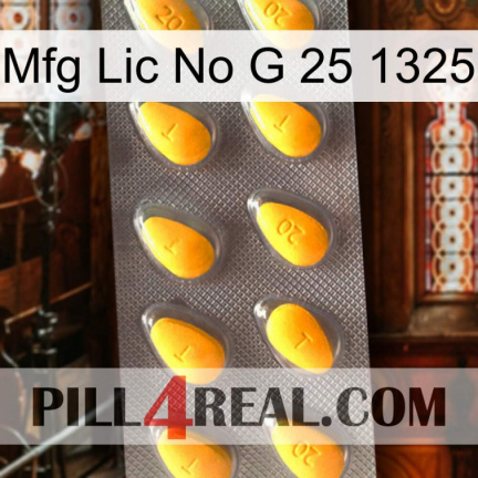 Mfg Lic No G 25 1325 cialis1